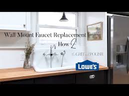 replacing a wall mount kitchen faucet
