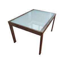 Satined Glass Extendable Dining Table