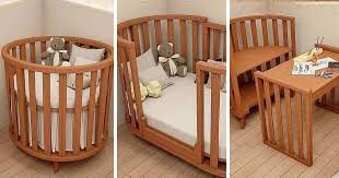 This 4 In 1 Convertible Crib Bassinet