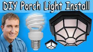 install a porch light fixture