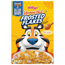 frosted flakes cereal honey nut