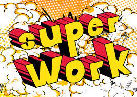 Super Work - Comic Book Style Phrase On Abstract Background. Royalty Free  Cliparts, Vectors, And Stock Illustration. Image 88317583.