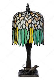 stained glass lamp isolated stock photo