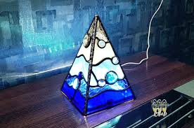 Shadow Pyramid Lamp Stained Glass