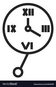 Pendulum Clock Retro Wall Time Device