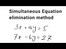 Simultaneous Equation Elimination