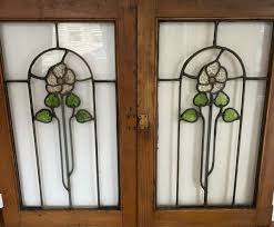 Stained Glass Cabinet Doors In Antique