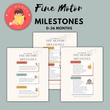 fine motor developmental milestones