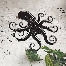 Octopus Wall Art Black Country Metalworks