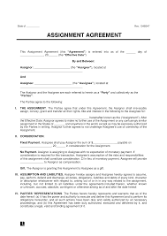 free ignment agreement template