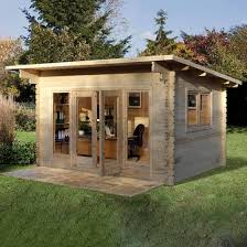 Forest Garden Melbury 4m X 3m Pent Double Glazed Log Cabin