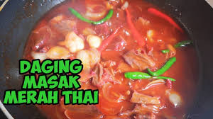 Daging masak merah ala thai anda pun sedia untuk dinikmati! Resepi Daging Masak Merah Ala Thai Resepi Merory Sedap Betul