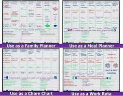 Details About Magnetic Whiteboard Weekly Planner Meal Fridge