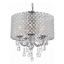 Crystal Chrome Chandelier Pendant Light With Crystal Beaded Drum Shade Chrome Chandeliers Chandelier Pendant Lights Drum Shade Chandelier