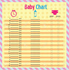 Baby Feeding And Diaper Schedule Baby Chart For Moms Colorful