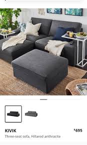 Ikea 3 Seater Kivik Sofa Furniture