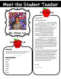Meet The Student Teacher Letter Apple Theme
