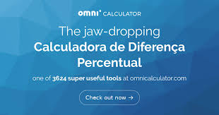 calculadora de diferença percentual