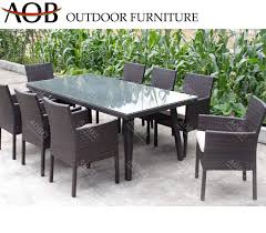 china outdoor 8 seater rattan wicker