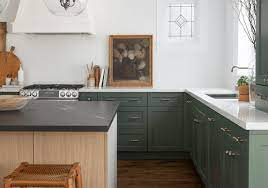Gallery featuring rustic kitchen cabinets including finishes, door styles, hardware, color & matching ideas. 21 Best Green Kitchen Cabinet Ideas