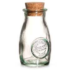 authentic recycled glass spice bottle