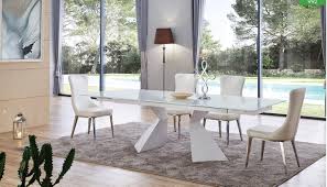esf 992 dt dining sets 5 pcs in white