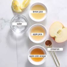 apple cider vinegar and lemon juice