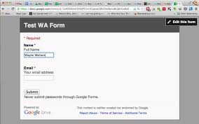 The top of the menu looks like this: How To Create An Email Sign Up Form Using Google Forms Youtube