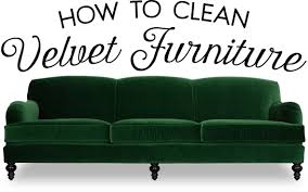 velvet furniture how to clean velvet
