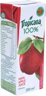 200 ml tropicana apple juice packaging