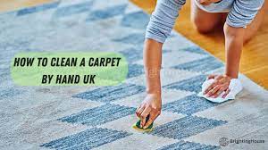 how to clean a carpet by hand uk