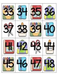 Pocket Chart Numbers 1 100 12 Themed Sets Of Cards
