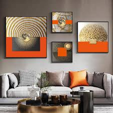 Abstract Orange Luxury Canvas