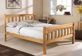 shaker pine high foot king size bed frame