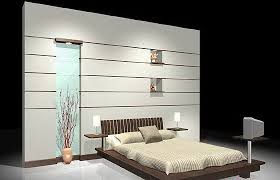 Bed With Back Wall 3d Model Cgtrader
