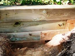 building a timber retaining wall how