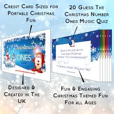 Uncover amazing facts as you test your christmas trivia knowledge. Christmas Number Ones Music Quiz Xmas Song Trivia Games Cards Hannah S Games