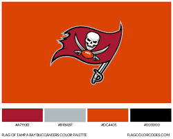Tampa Bay Buccaneers Flag Color Codes