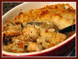 Mix macaroni, mushrooms and rest of ingredients in a 6 cup (1.6 l) buttered casserole. Shrimp Casserole Bewitching Kitchen