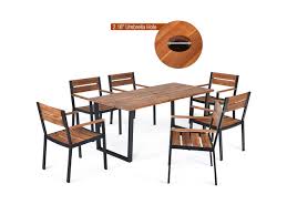 Costway 7 Piece Patio Dining Chair