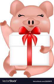 pig gift pink home festive ears