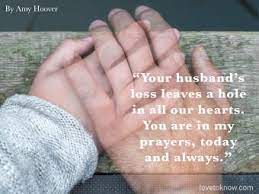 sympathy for the loss of a husband