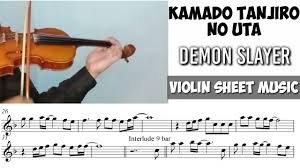 demon slayer violin sheet