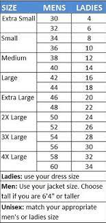 labcoat size chart ucc