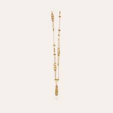 filou long necklace gold gold plated