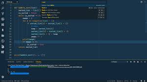 with python in visual studio code