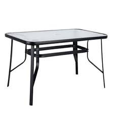 Metallic Sun Table Black 150x90x70cm