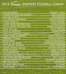 2019 funny fantasy football team names