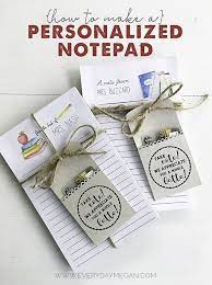 how to make a diy personalized notepad