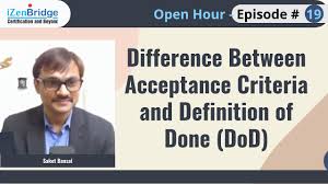 acceptance criteria and definition of